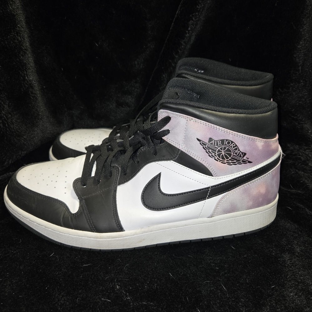 Nike Air Jordan Black and White High Tops